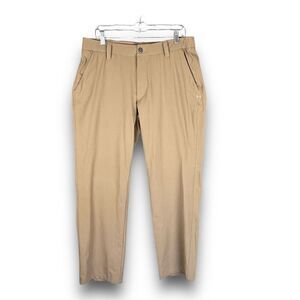 Under Armour Performance Chino Golf Pants Men 36 x 32 Beige Stretch 1289878